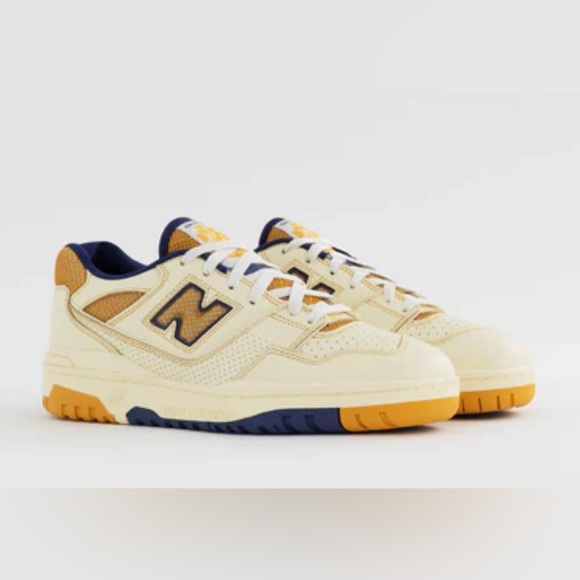 NEW BALANCE X AIME LEON DORE 550 Yellow Gold Blue White size 9.5